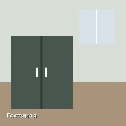 Гостиная. Тумба под телевизор во всю стену. Елена Васильева, Москва